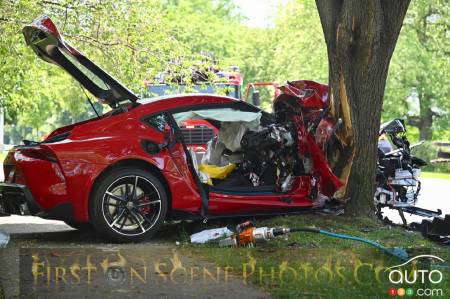 New 2020 Toyota Supra Wrecked During Test Drive at Dealer